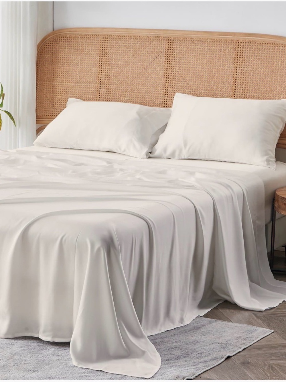 SIJO airyWeight Sheet Set - Snow White, King, NWT